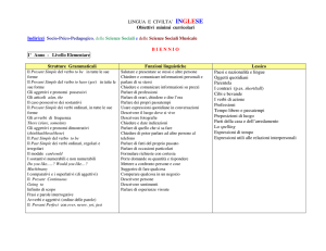 Inglese - Liceo Montanari
