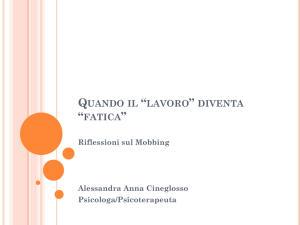Quando il “lavoro” diventa “fatica”