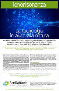 La tecnologia in aiuto alla natura - Centro Medicina Integrata San