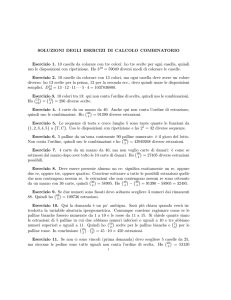soluzione esercizi di calcolo combinatorio File