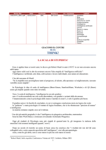 LA SCALA DI STUPIDITA` - THINK! - 19/02/2014