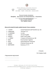 Elenco dei metodi di studio studiati durante l`anno scolastico: F