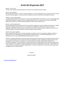 Cenni alle soluzioni 20/1/17