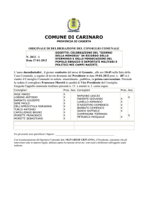 COMUNE DI CARINARO