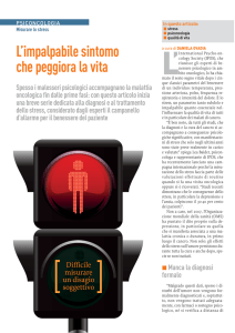 L`impalpabile sintomo che peggiora la vita