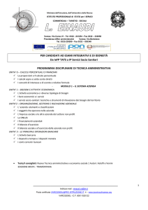 PER CANDIDATI AD ESAMI INTEGRATIVI E DI IDONEITÀ Da IeFP