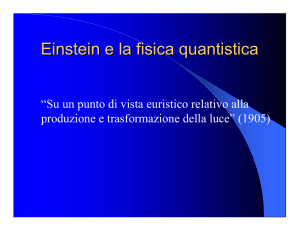 Einstein e la fisica quantistica