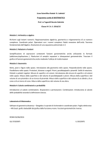 Programma svolto di MATEMATICA Prof. re