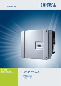 Scheda tecnica - Kostal Solar Electric GmbH
