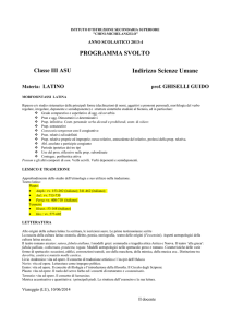 III ASU - Guido Ghiselli