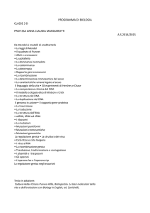Programma di biologia e chimica 3 D 14.15