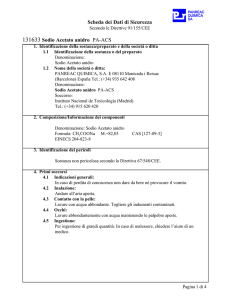 Scheda dei Dati di Sicurezza 131633 Sodio Acetato anidro PA-ACS