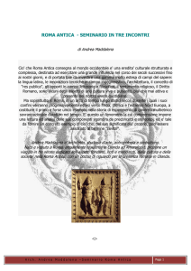Roma Antica - Arch. Andrea Maddalena Website