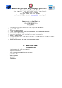Contenuti minimi Latino