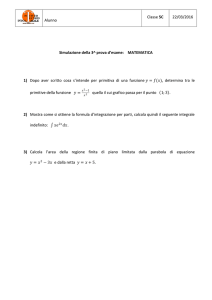 Simulazione della 3^ prova d`esame: MATEMATICA 1) Dopo aver