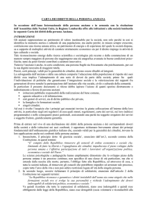 Carta dei diritti della persona anziana