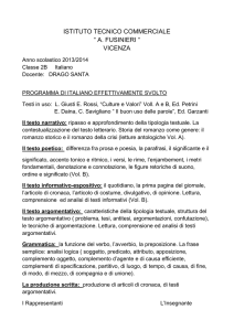 istituto tecnico commerciale “ a. fusinieri “ vicenza