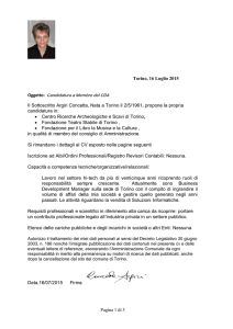 curriculum vitae - Città di Torino