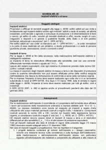 Scheda 05: impianti elettrici e di terra