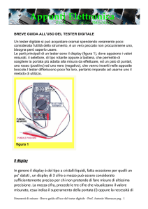 Breve guida all`uso del tester digitale