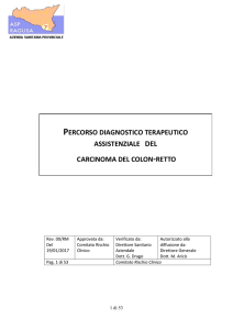 PERCORSO DIAGNOSTICO TERAPEUTICO ASSISTENZIALE DEL
