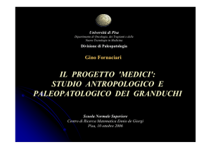 il progetto `medici`: studio antropologico e
