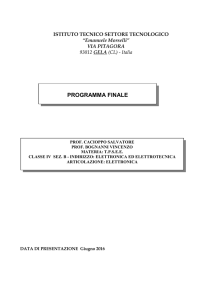 programma finale