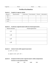 verifica decimali e radicali