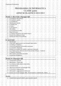 PROGRAMMA DI INFORMATICA