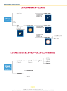 L`EVOLUZIONE STELLARE LE GALASSIE E LA STRUTTURA DELL