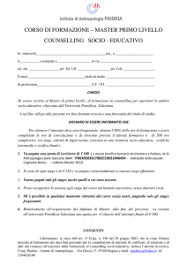 modello iscrizione Master