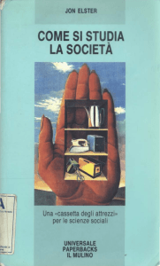 COME SI STUDIA LA SOCIETÀ