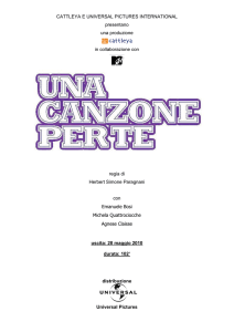 Scarica il pressbook completo di Una canzone per te