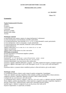 Latino - Liceo Classico Dettori