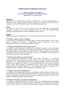 Dichiarazione di identità cooperativa