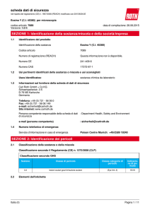 Scheda Dati di Sicurezza: Eosina Y (CI 45380)