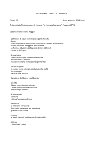 3 G Anno Scolastico: 2015-2016 Testo adottato:N .Abbagnano , G