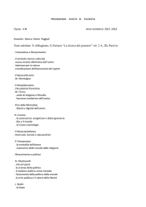 Testo adottato: N.Abbagnano, G.Fornero “La ricerca del pensiero
