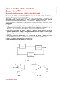 1987 Seconda Prova Scritta: tema di ELETTRONICA GENERALE