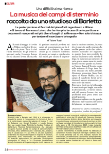 La musica dei campi di sterminio raccolta da uno studioso di