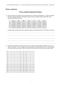 Compito del 3 giugno 2015
