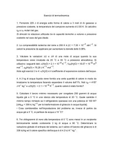 esercizi di termodinamica e di cinetica