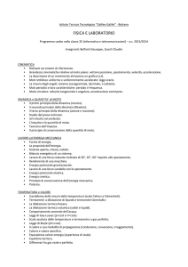 2E-ITT, Fisica, Prof Belfanti Giuseppe