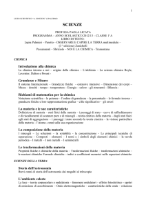 scienze - Liceo Scientifico Albert Einstein