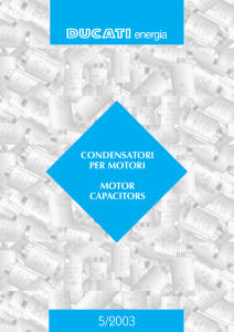 condensatori per motori motor capacitors