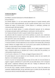 Il Disturbo Bipolare - Associazione per la Ricerca sulla Depressione