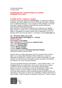 A VOCE ALTA / Letture a teatro PARTITURA P