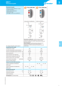G SERIE 7T Termostato da quadro