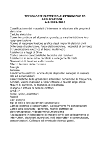 TECNOLOGIE ELETTRICO-ELETTRONICHE ED APPLICAZIONI