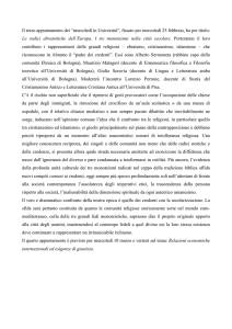 Il terzo appuntamento dei “mercoledì in Università”, fissato per